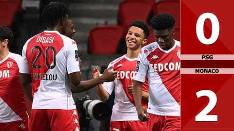 PSG  vs Monaco: 0-2 (Vòng 26 Ligue 1 2020/21)